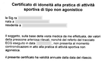 Certificati medici kayak/canoa freestyle